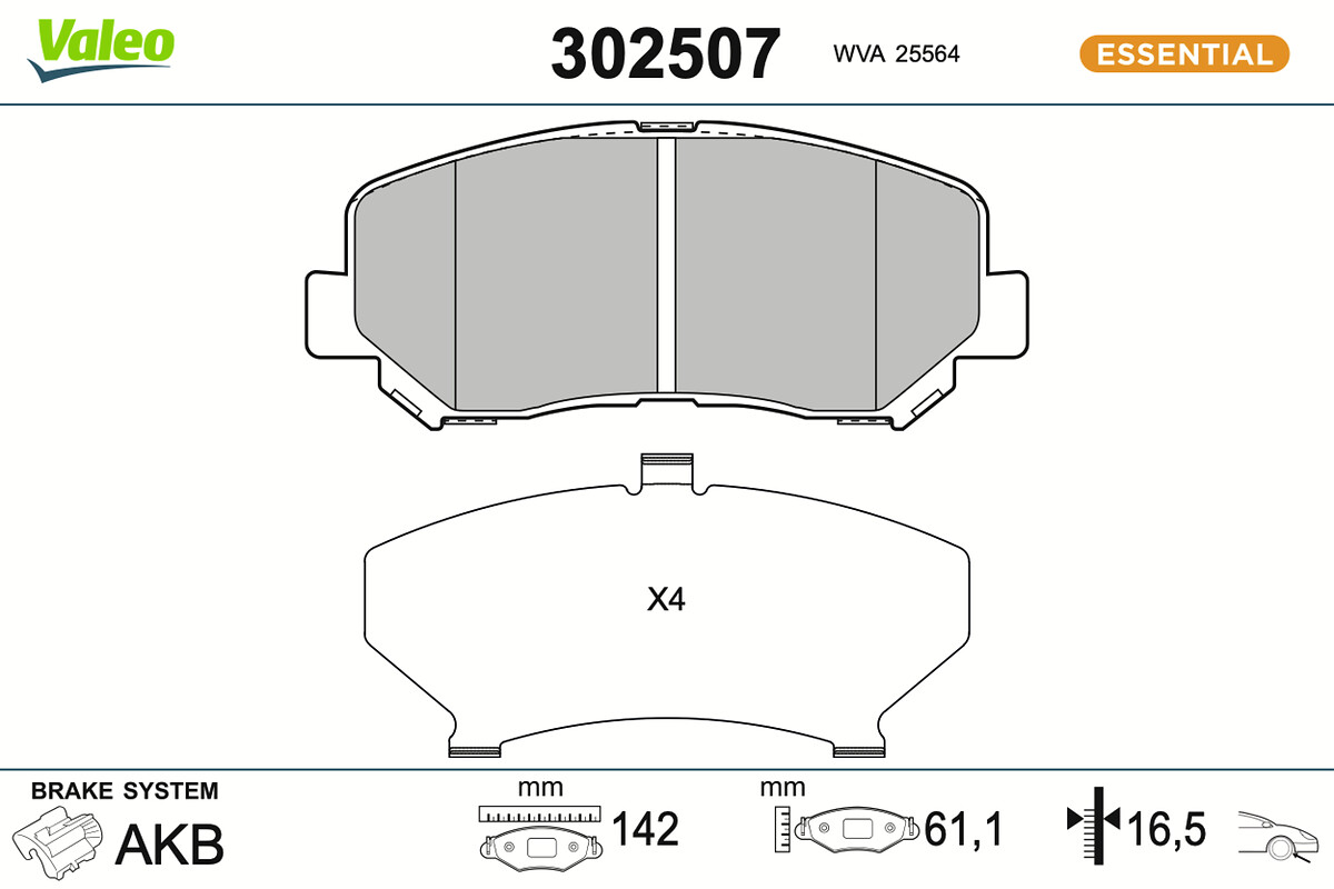 BRAKE PADS FIRST MAZDA CX-5 FR